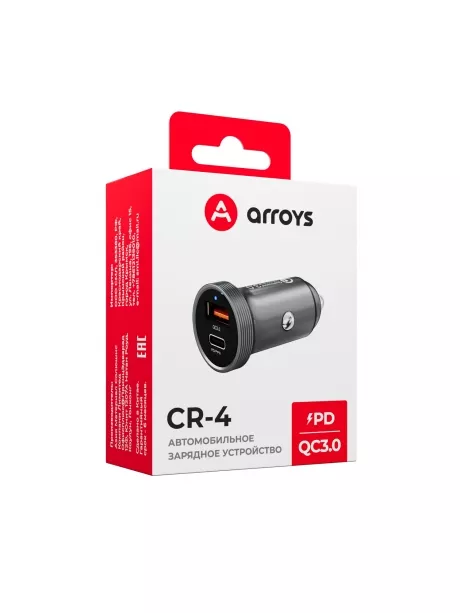 автомобильное зарядное устройство для смартфона Arroys CR-4 