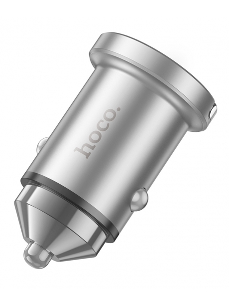 зарядка для телефона в машину Hoco NZ10 Handy PD45W+QC3.0 car charger silver
