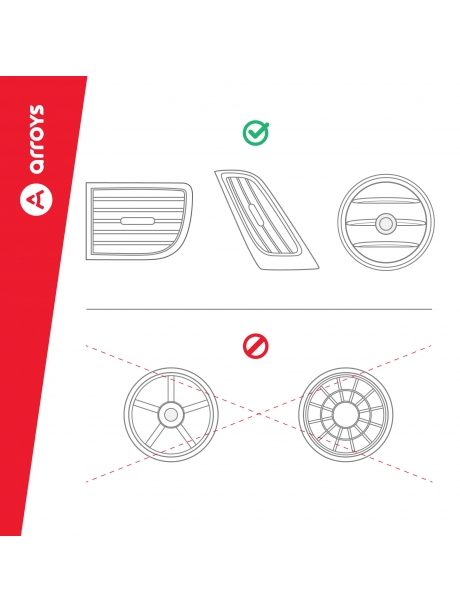 автомобильный держатель Arroys Vent-W4MS black