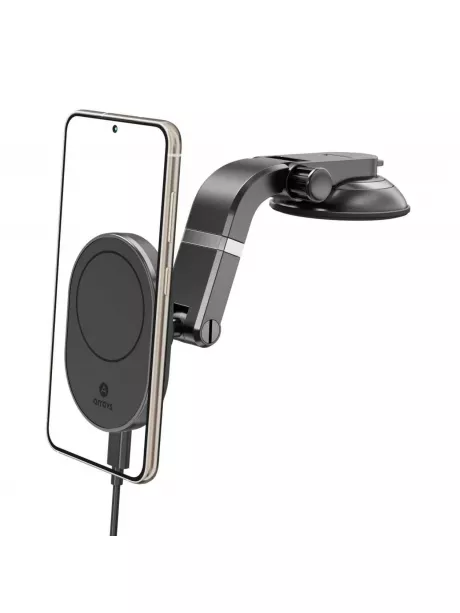 автомобильный держатель c зарядкой Arroys Dash-W4MS black