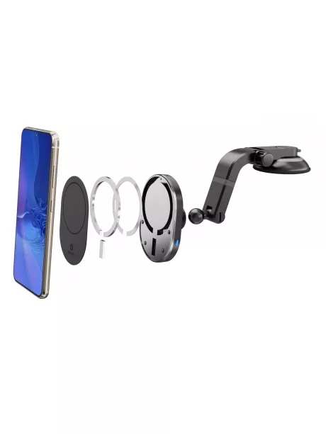 автомобильный держатель c зарядкой Arroys Dash-W4MS black