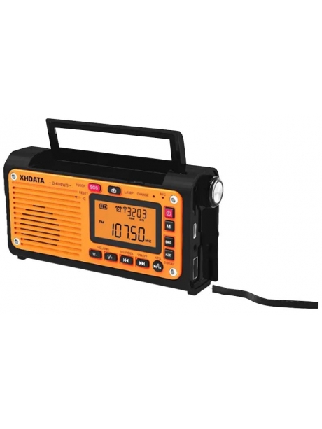 портативный походный радиоприемник XHDATA D-608WB black orange