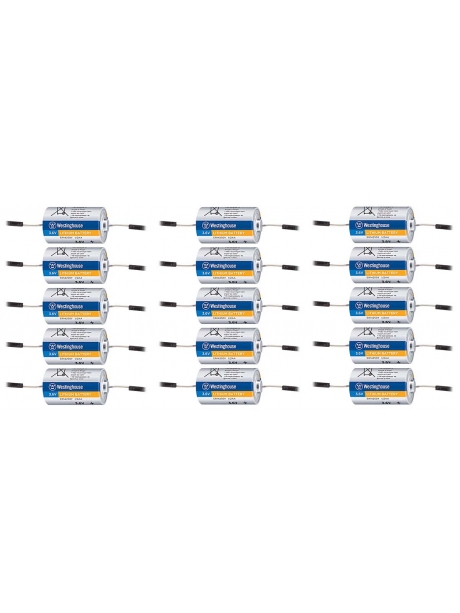 литиевые батарейки 3.6v Westinghouse ER 14250Y (1/2AA) axial wires 15шт. 