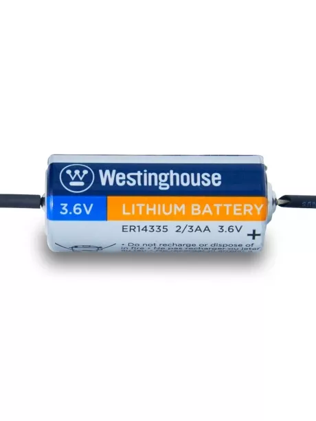 литиевые батарейки 3.6v Westinghouse ER 14335Y (2/3AA) axial wires 15шт. 