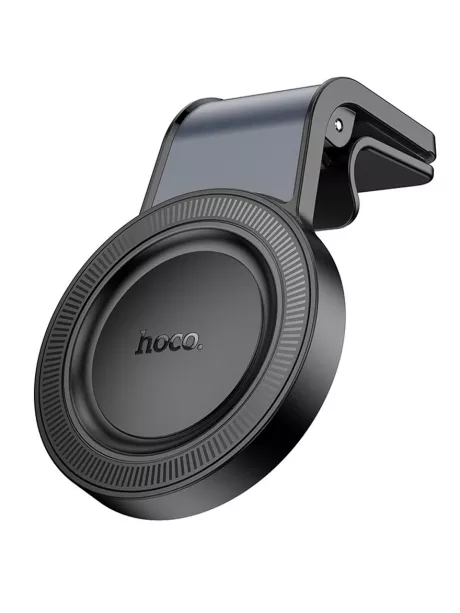 магнитный держатель MagSafe Hoco H59 Show ring magnetic car holder (L air outlet) black/metal gray