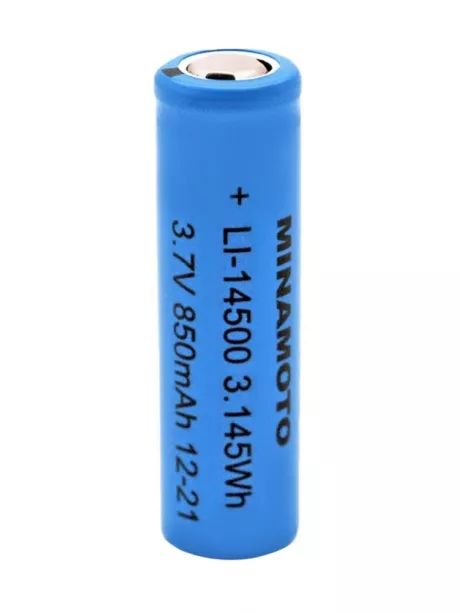 литиевый аккумулятор Minamoto Li-14500 850 мАч, без защиты 