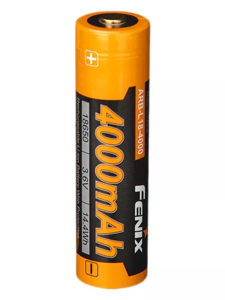 литиевый аккумулятор Fenix ARB-L18-4000 18650 Li-Ion 4000 mAh, защищенный 