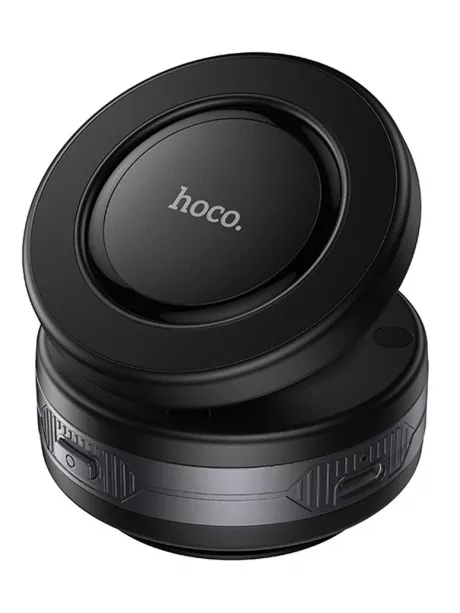 держатель MagSafe с электрической присоской Hoco H87 Dragon electric suction cup magnetic holder (universal) black/metal gray