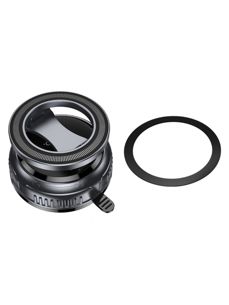 магнитный держатель MagSafe Hoco H92 High vacuum suction cup magnetic holder(universal) black/metal gray