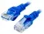 патч-корд ATcom UTP, 7,5 m, литой, RJ45, Cat.5e синий