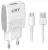 зарядное устройство EMY MY-A101 + кабель USB - micro USB white