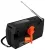 переносной радиоприемник на солнечной батарее Retekess HR12W black orange
