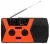 переносной радиоприемник на солнечной батарее Retekess HR12W black orange