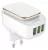 зарядное устройство с ночником LDNIO A3305 Touch LED lamp and 3 USB charger white gold