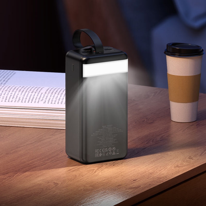 внешний аккумулятор ​Hoco J123C Element 22.5W+PD20W power bank with display(60000mAh)​​ Предпросмотр