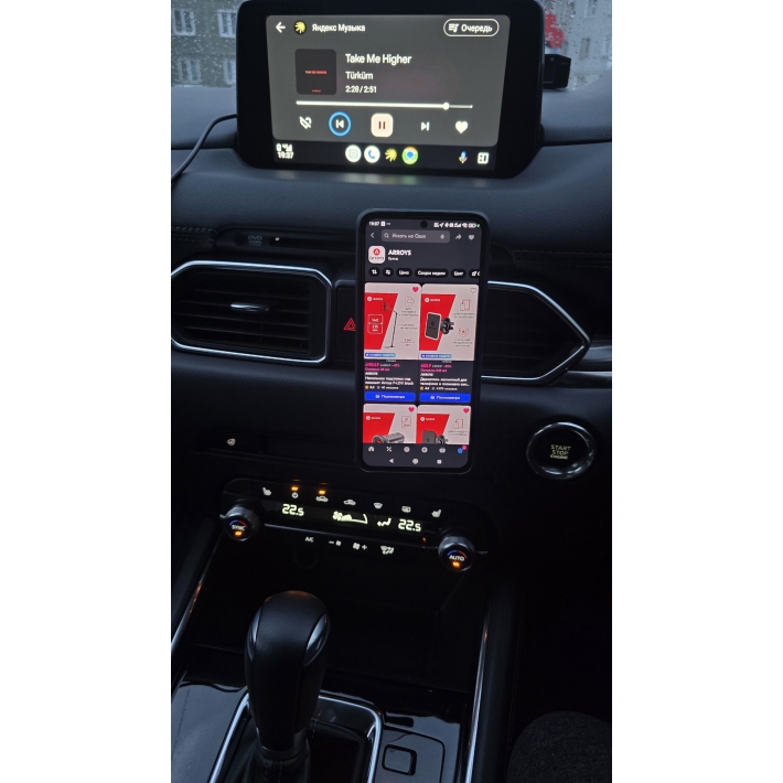 Магнитный держатель для телефона и планшета Arroys Vent One Black Edition