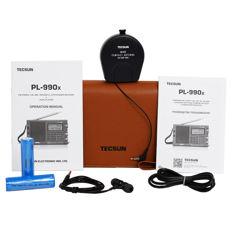 Комплектация профессионального радиоприемника Tecsun PL-990X