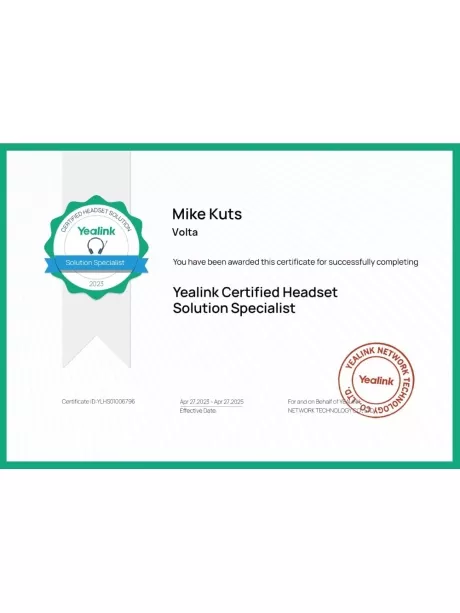 QD/RJ9 гарнитура для IP телефонов Yealink YHS36 Mono 